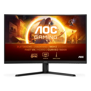 AOC G4 CQ32G4VE Monitor PC 80 cm (31.5") 2560 x 1440 Pixel Quad HD LCD Nero, Grigio