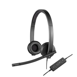 Logitech H570E Auricolare Cablato A Padiglione Ufficio USB tipo A Nero