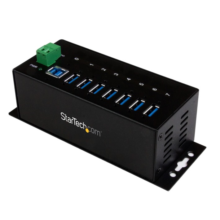 StarTech.com Hub USB 3.0 a 7 porte - 5Gbps - Hub USB-A industriale in metallo con protezione ESD e dalle sovratensioni 350W -