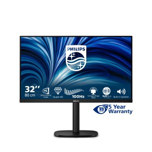 Philips Serie 3000 32B2N3500/00 Monitor PC 80 cm (31.5") 2560 x 1440 Pixel Quad HD LCD Nero