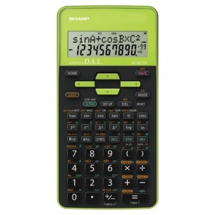 Sharp EL-531TH calcolatrice Tasca Calcolatrice scientifica Nero, Verde