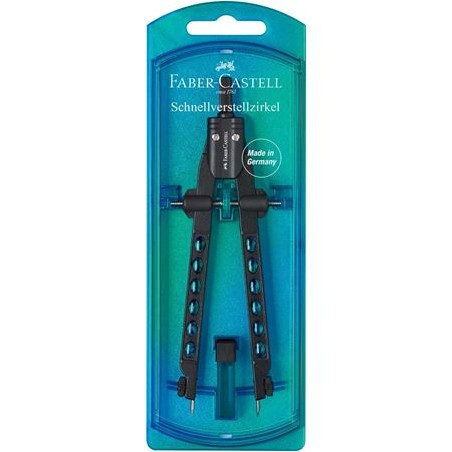 Faber-Castell 174340 compasso Nero, Blu 1 pz