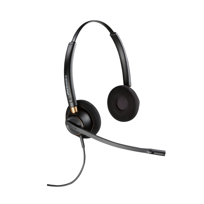 HP Poly Cuffie Poly EncorePro 520 binaurali + Quick Disconnect