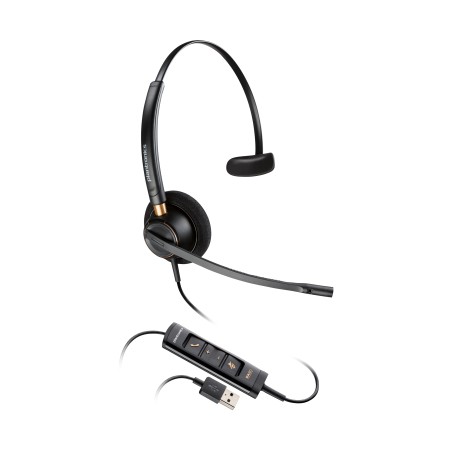 HP Poly Cuffia monoaurale Poly EncorePro 515 con connettore USB-A, certificata per Microsoft Teams