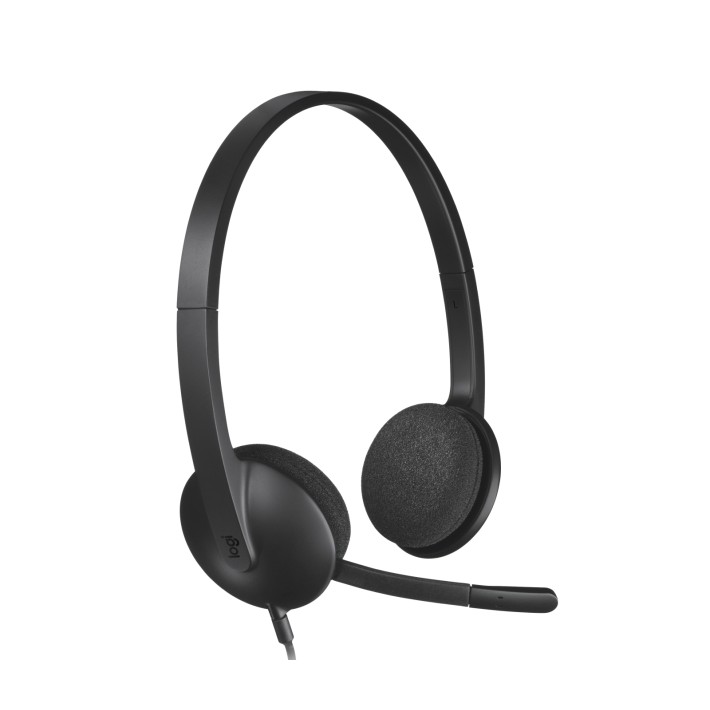 Logitech H340 USB Auricolare Cablato A Padiglione Ufficio USB tipo A Nero