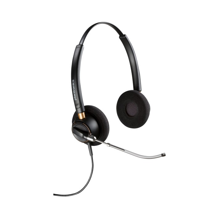 HP Poly Cuffie Poly EncorePro 520V binaurali VoiceTube + Quick Disconnect