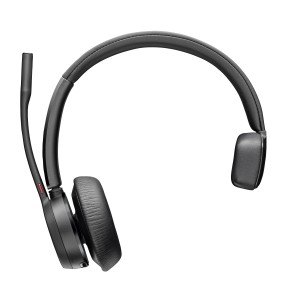 HP Poly USB-C Cuffie Poly Voyager 4310-M USB-C certificate per Microsoft Teams + dongle BT700 + supporto per ricarica