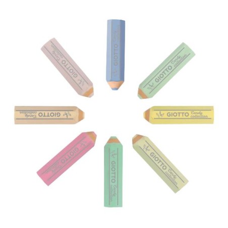 Giotto F232300 gomma per cancellare Colori assortiti 8 pz