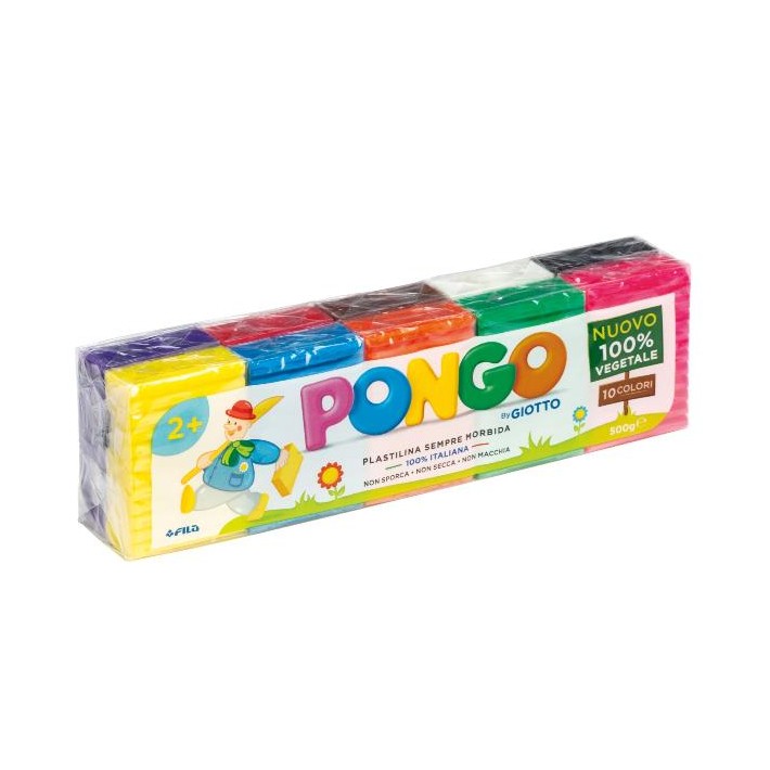 Giotto F605000 composto per ceramica e modellazione Argilla da modellazione 500 g Colori assortiti 10 pz