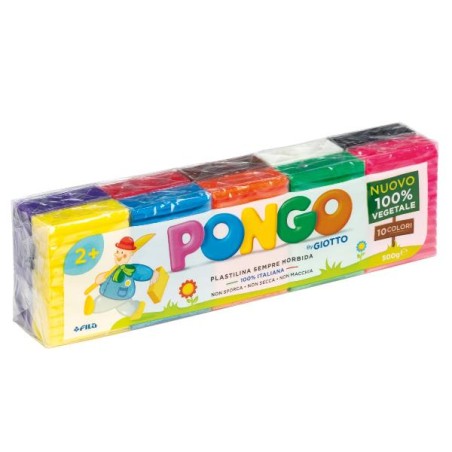Giotto F605000 composto per ceramica e modellazione Argilla da modellazione 500 g Colori assortiti 10 pz