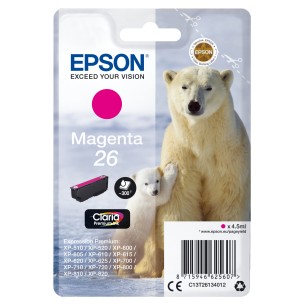 Epson Polar bear Inchiostro magenta singolo Claria Premium Orso bianco 26