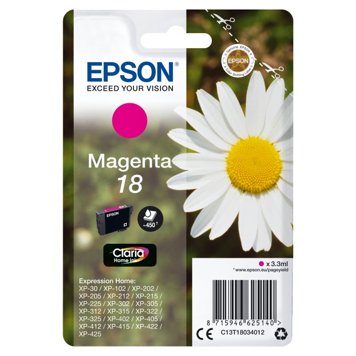 Epson Daisy Inchiostro magenta singolo Claria Home Margherita 18