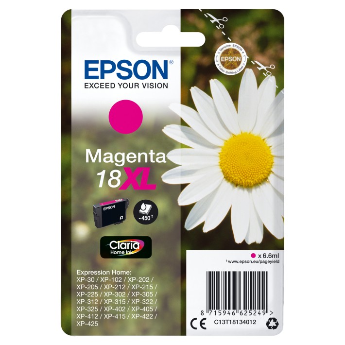 Epson Daisy Inchiostro magenta singolo Claria Home Margherita 18XL