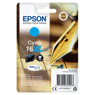 Epson Pen and crossword Singlepack Cyan 16XL DURABrite Ultra