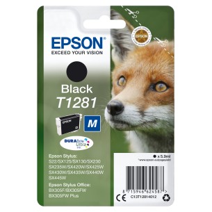 Epson Fox Inchiostro nero singolo DURABrite Ultra Volpe T1281