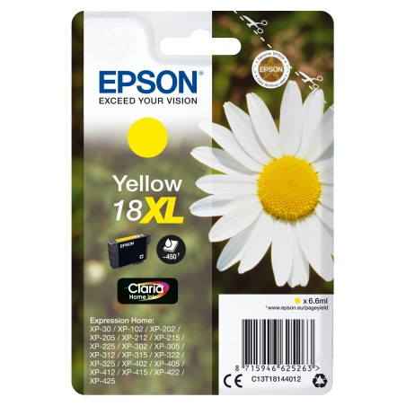 Epson Daisy Inchiostro giallo singolo Claria Home Margherita 18XL