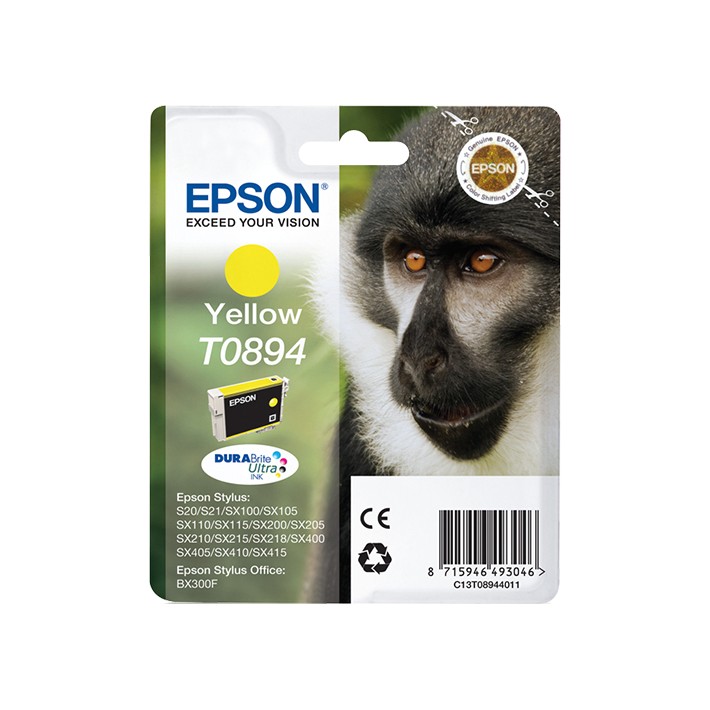 Epson Monkey Inchiostro giallo singolo DURABrite Ultra Scimmia T0894