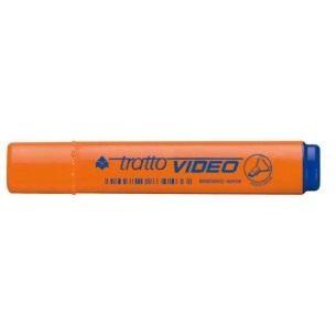 Tratto Video evidenziatore 12 pz Punta smussata Arancione