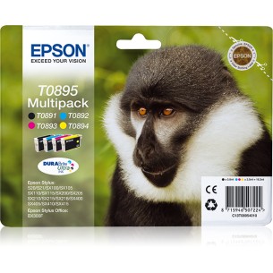 Epson Monkey Multipack 4 colori DURABrite Ultra Scimmia T0895