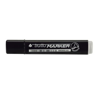 Tratto Marker marcatore permanente Punta smussata Nero 12 pz