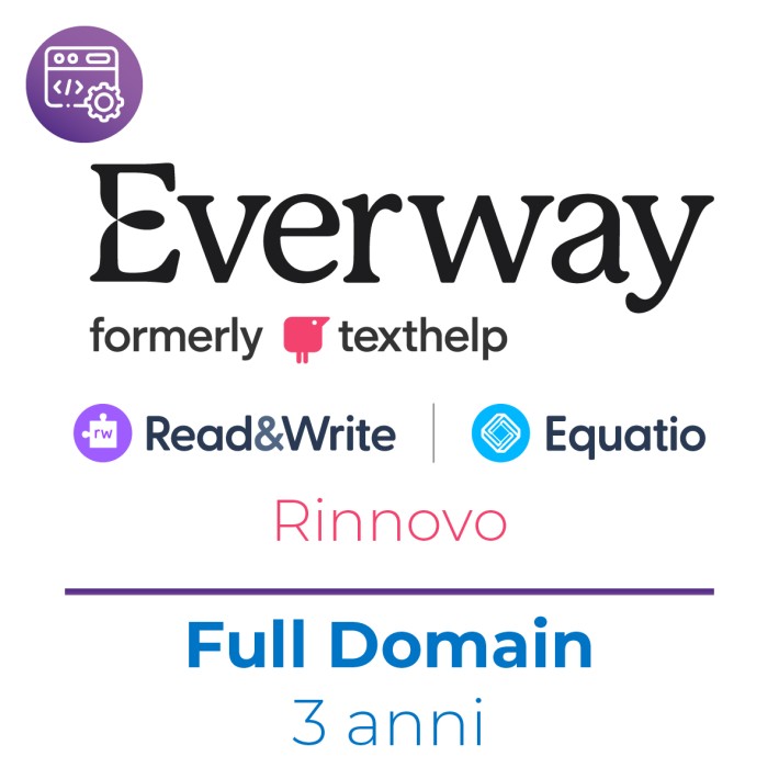 Everway (ex Texthelp) Read&Write + Equatio per tutto il dominio - Rinnovo - 3 Anni