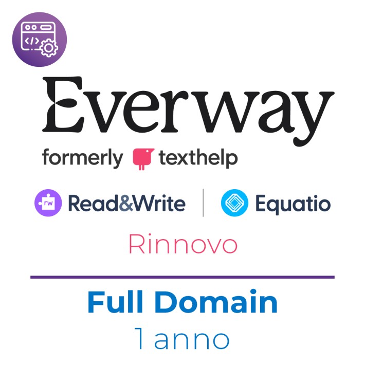 Everway (ex Texthelp) Read&Write + Equatio per tutto il dominio - Rinnovo - 1 Anno