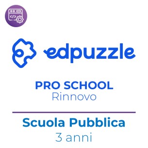 EdPuzzle Pro School - Rinnovo - Scuola Pubblica - Docenti e Studenti illimitati - 3 Anni