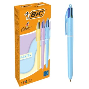 BIC 4 Colours Multicolore Medio 12 pz