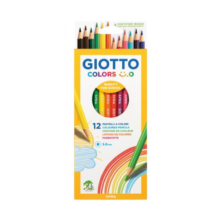 Giotto F278300 pastello colorato Colori assortiti 12 pz