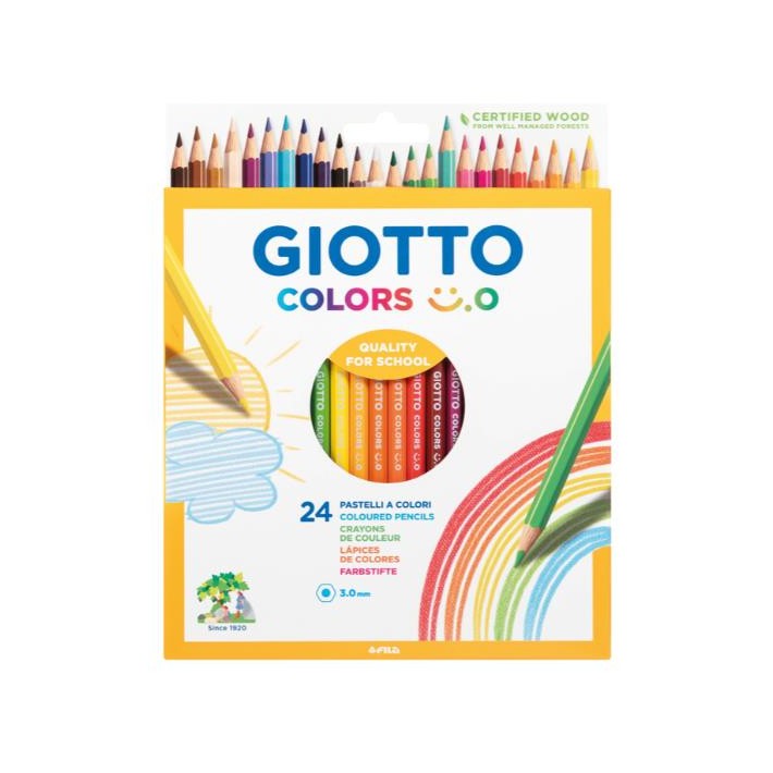 Giotto F278400 pastello colorato Colori assortiti 24 pz