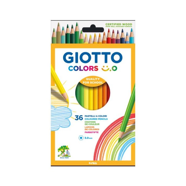 Giotto F278500 pastello colorato Colori assortiti 36 pz