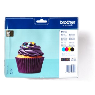 Brother LC-123VALBP cartuccia d'inchiostro 4 pz Originale Nero, Ciano, Magenta, Giallo