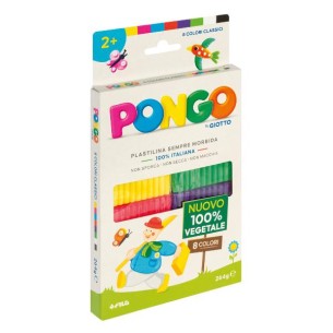 Giotto F603000 composto per ceramica e modellazione Argilla da modellazione 264 g Colori assortiti 8 pz