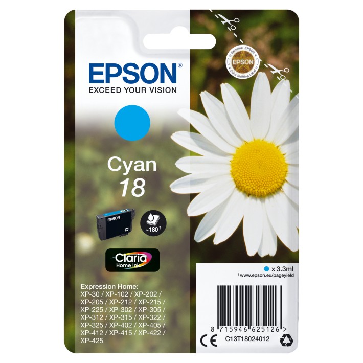 Epson Daisy Inchiostro ciano singolo Claria Home Margherita 18
