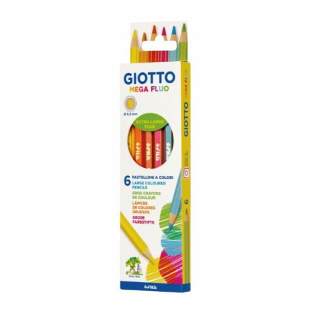 Giotto F225700 pastello colorato Colori assortiti 6 pz