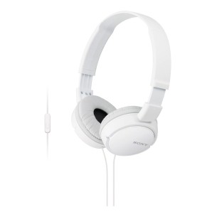 Sony MDR-ZX110AP Auricolare Cablato A Padiglione Musica e Chiamate Bianco