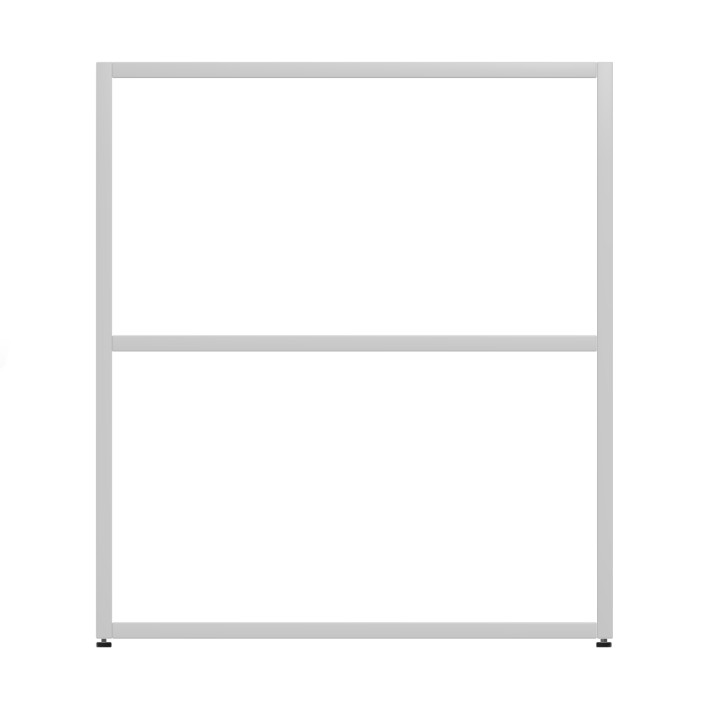 Armadiatura Aperta Edera Base Rettangolare a 2 Comparti - Dimensioni 70,8 x 45 x 79 cm - Colore Bianco
