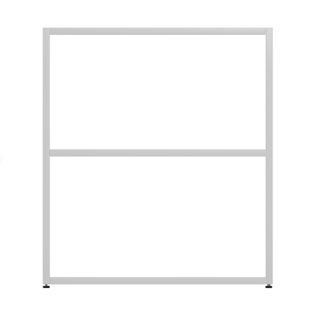 Armadiatura Aperta Edera Base Rettangolare a 2 Comparti - Dimensioni 70,8 x 45 x 79 cm - Colore Bianco