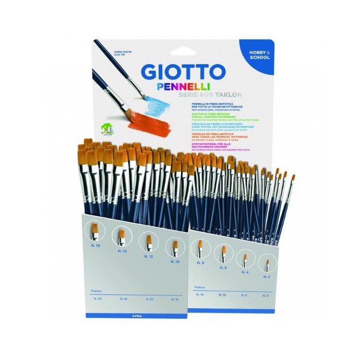 Giotto F678000 pennello per verniciare di tipo generico Spazzola tonda 96 pz