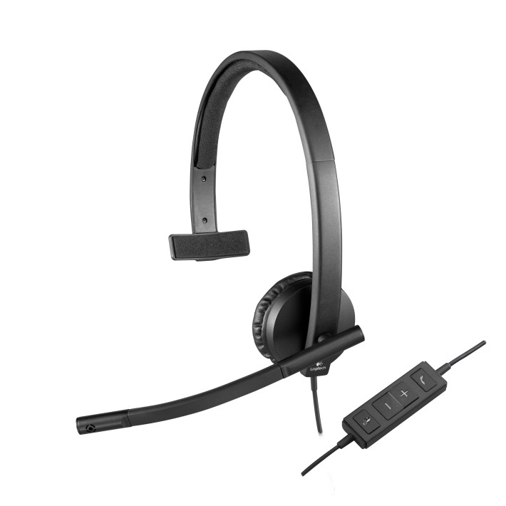 Logitech H570E Auricolare Cablato A Padiglione Ufficio USB tipo A Nero