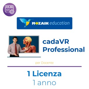 Mozaik cadaVR PROFESSIONAL - 1 Utente/Docente - Abbonamento 1 Anno - Multipiattaforma - Inglese