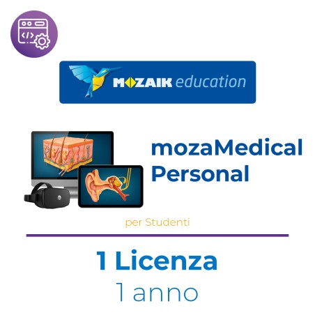 Mozaik mozaMedical PERSONAL - 1 Utente/Studente  - Abbonamento 1 Anno - Multipiattaforma - Inglese