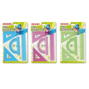 ARDA 704/12/4BL set di righelli 4 pz