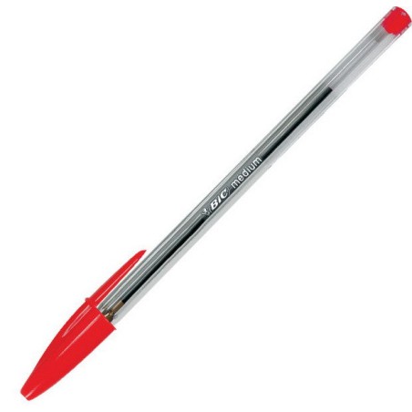 BIC Cristal Medium Rosso Penna a sfera Medio 50 pz