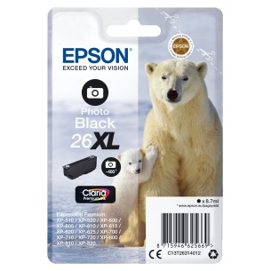 Epson Polar bear Inchiostro nero fotografico singolo Claria Premium Orso bianco 26XL