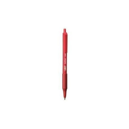 BIC 837399 penna a sfera Rosso Penna a sfera retrattile a clip 12 pz