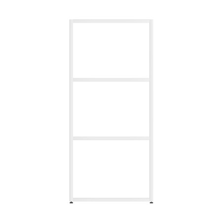 Armadiatura Aperta Edera Base Rettangolare a 3 Comparti - Dimensioni 53,7 x 45 x 116,5 cm - Colore Bianco