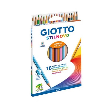 Giotto F278200 pastello colorato Colori assortiti 18 pz