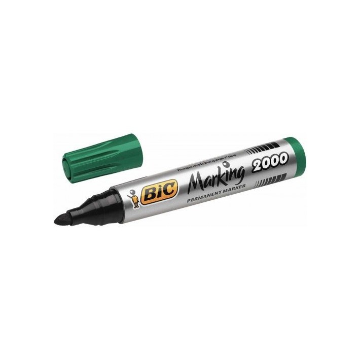 BIC Marking 2000 marcatore permanente Tipo di punta Verde 12 pz