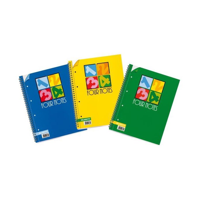 Blasetti Four Notes quaderno per scrivere Multicolore